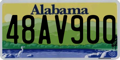 AL license plate 48AV900