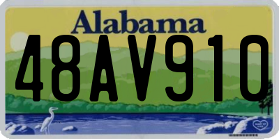 AL license plate 48AV910