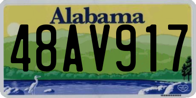 AL license plate 48AV917