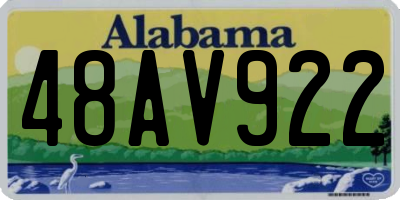 AL license plate 48AV922