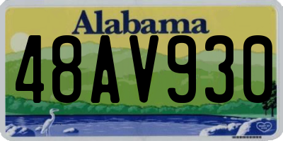 AL license plate 48AV930