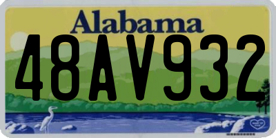 AL license plate 48AV932