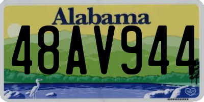 AL license plate 48AV944