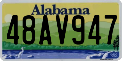 AL license plate 48AV947