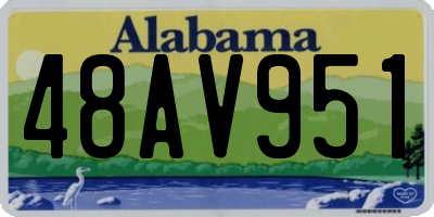 AL license plate 48AV951