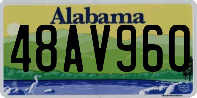 AL license plate 48AV960