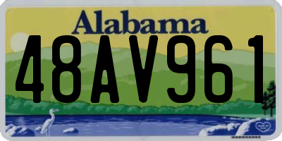 AL license plate 48AV961