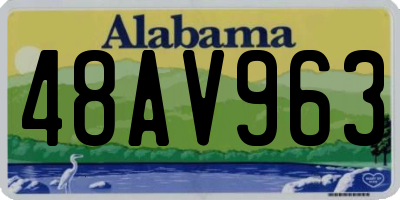 AL license plate 48AV963