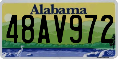 AL license plate 48AV972