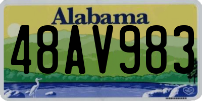 AL license plate 48AV983