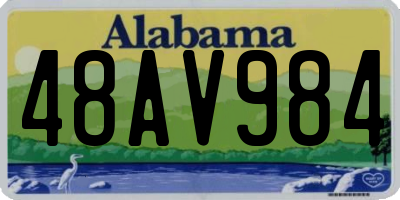 AL license plate 48AV984