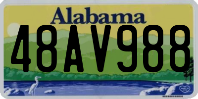 AL license plate 48AV988