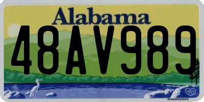 AL license plate 48AV989