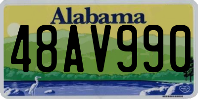 AL license plate 48AV990