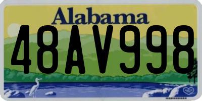 AL license plate 48AV998