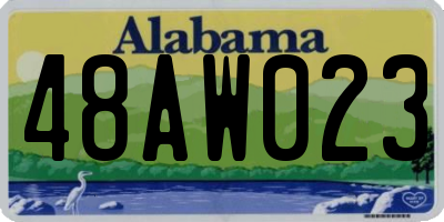 AL license plate 48AW023