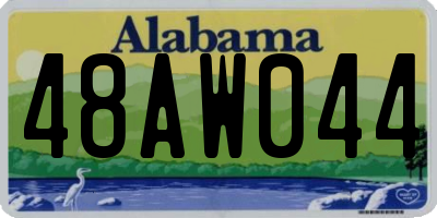 AL license plate 48AW044