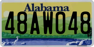 AL license plate 48AW048