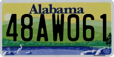AL license plate 48AW061