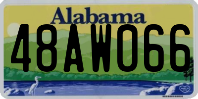 AL license plate 48AW066