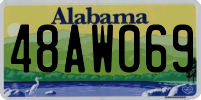 AL license plate 48AW069