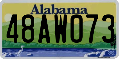 AL license plate 48AW073
