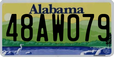 AL license plate 48AW079