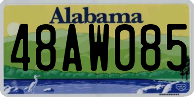 AL license plate 48AW085