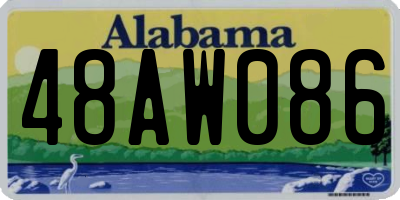 AL license plate 48AW086