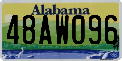 AL license plate 48AW096