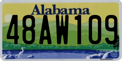 AL license plate 48AW109