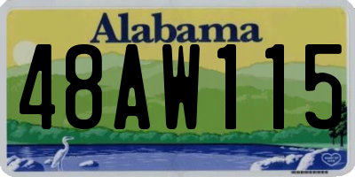 AL license plate 48AW115