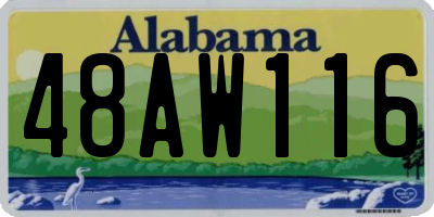 AL license plate 48AW116