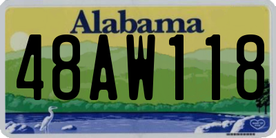 AL license plate 48AW118