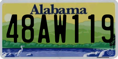 AL license plate 48AW119