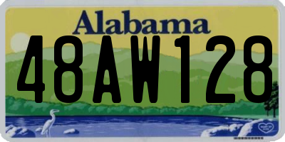 AL license plate 48AW128