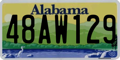 AL license plate 48AW129