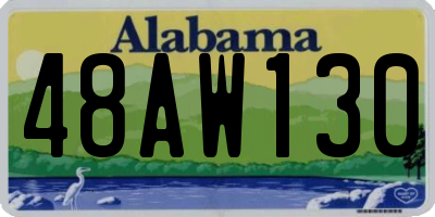 AL license plate 48AW130