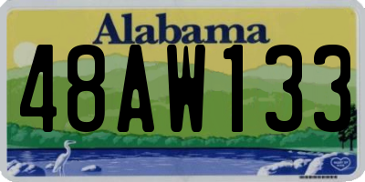 AL license plate 48AW133