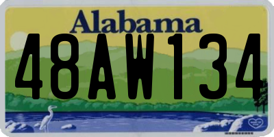 AL license plate 48AW134
