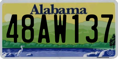 AL license plate 48AW137