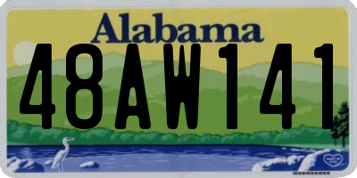 AL license plate 48AW141
