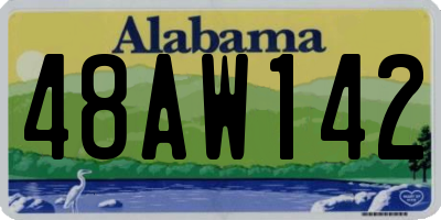 AL license plate 48AW142