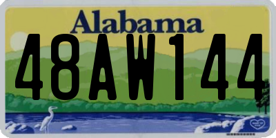 AL license plate 48AW144
