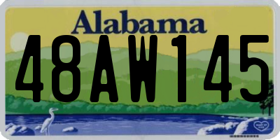 AL license plate 48AW145
