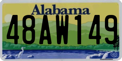 AL license plate 48AW149