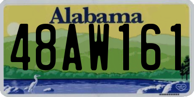 AL license plate 48AW161