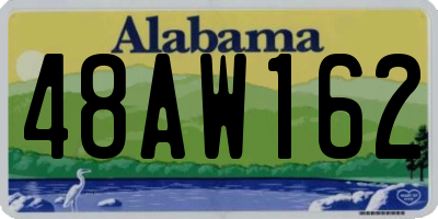 AL license plate 48AW162