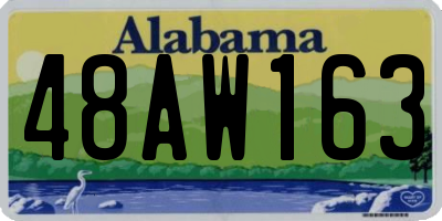 AL license plate 48AW163