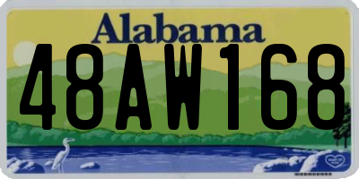 AL license plate 48AW168